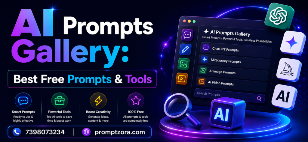 AI Prompts Gallery: Best Free Prompts & Tools.