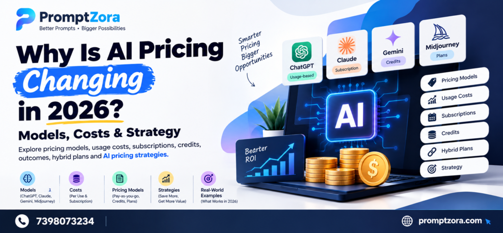 Why Is AI Pricing Changing in 2026? Models, Costs & Strategy.