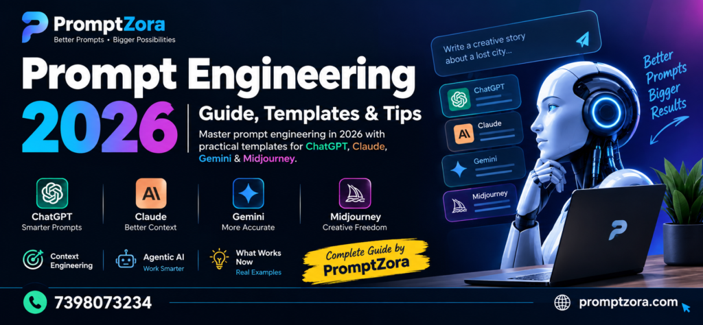 Prompt Engineering 2026: Guide, Templates & Tips | AI PromptZora.