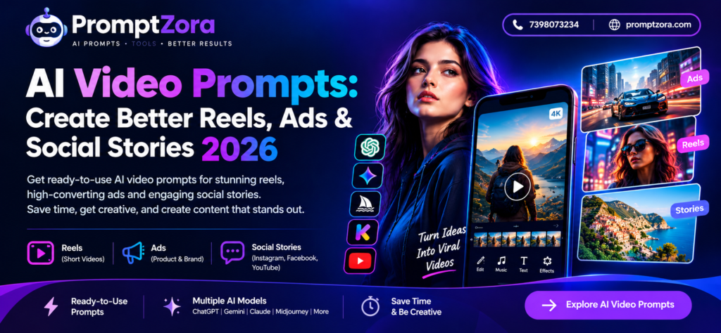 AI Video Prompts: Create Better Reels, Ads & Stories in 2026.