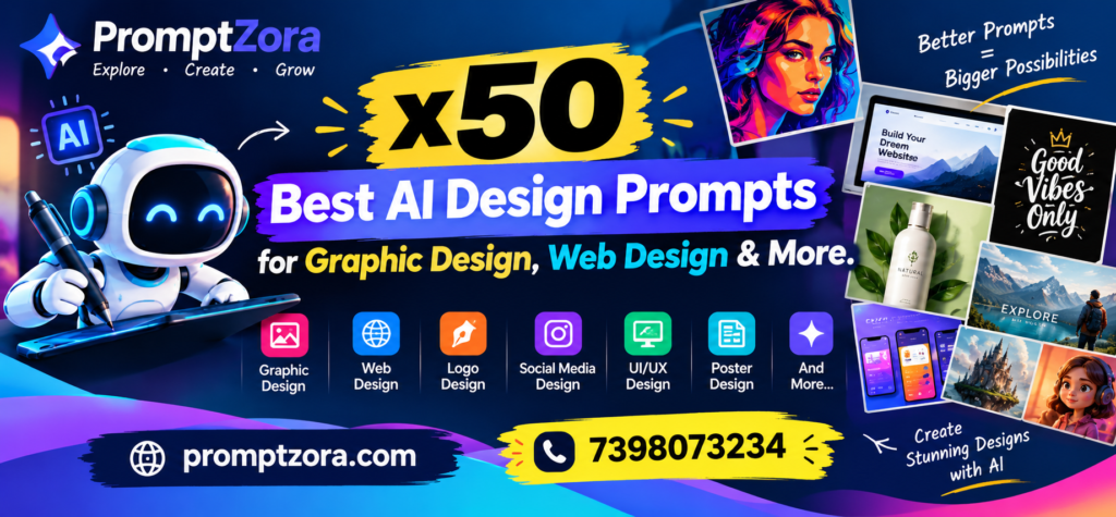 60 Best AI Design Prompts for Graphic Design, Web Design & More.