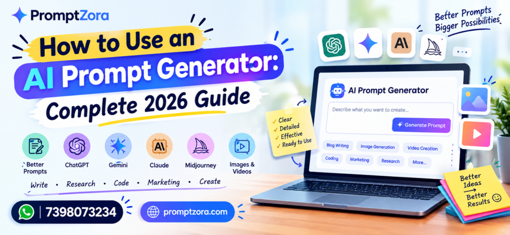 How to Use an AI Prompt Generator: Complete 2026 Guide.